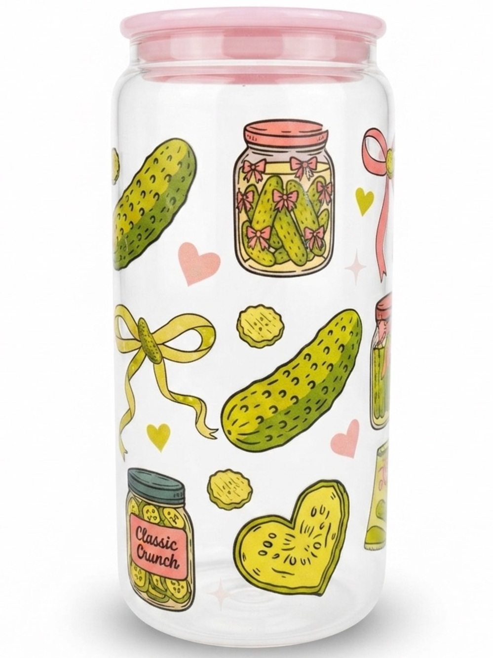 Pickle themed cup